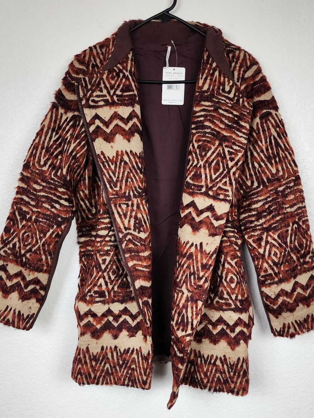 NWT $498 Free People Small Oversized Wool Coat Jacket